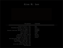 Tablet Screenshot of alexmlee.com